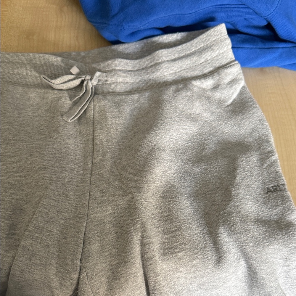 Aritzia Grey Cozy Sweatfleece Boyfriend Wide Sweatpant